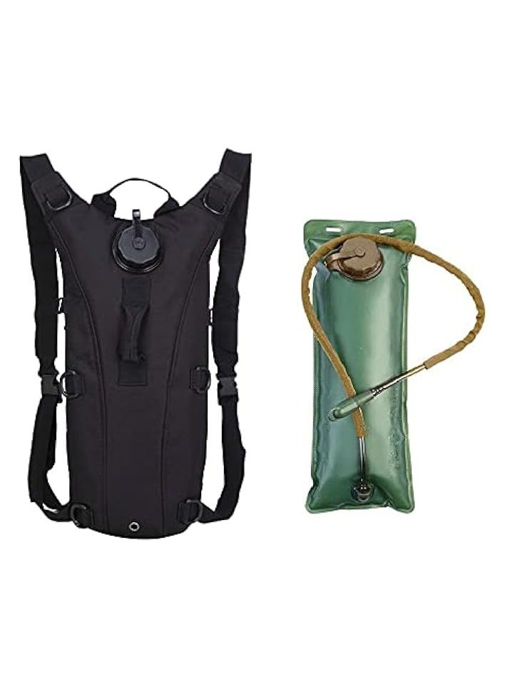 Green Tiger Hydration Pack Backpack with 3L Water Bladder, Professional Tactical Hydration Carrier Bag for Hiking, Biking, Running, Walking, Camping, Climbing and Cycling Motorcycle. - Image 1