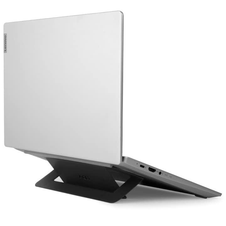 MOFT Laptop Stand for Desk, Adhesive Airflow Laptop Cooling Stand for Heat Dissipation with 2 Adjustable Viewing Angles, Foldable & Portable Computer Stand Compatible with Laptops 11"-16", Jet Black - Image 4