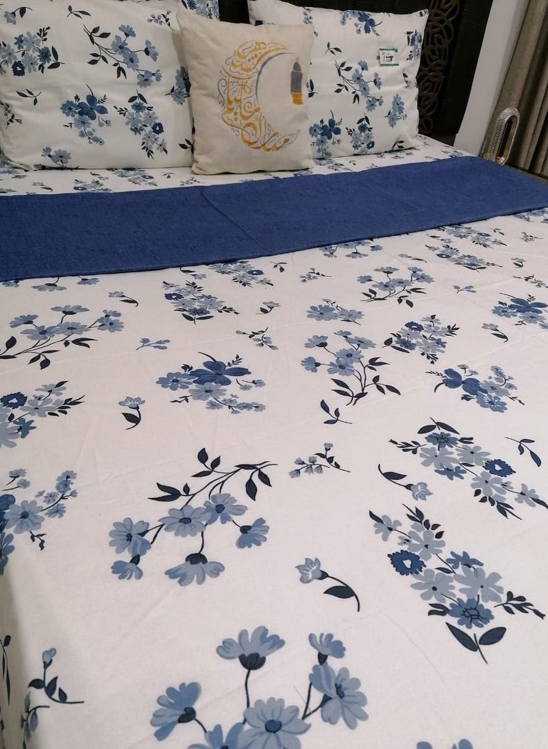 Bed sheets, Amriya bed sheet set, large bed, 4 pieces, size 275*240 - Image 1