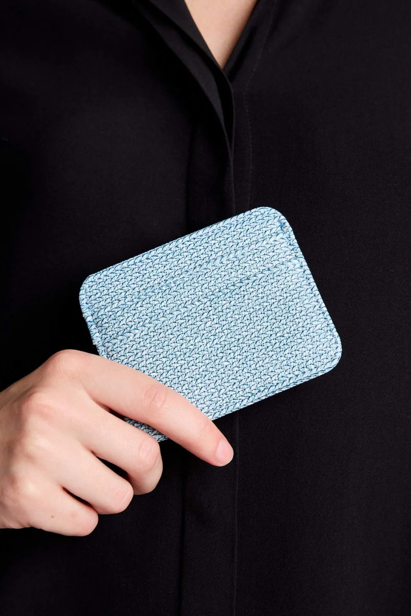 Woman Faux Leather Business Card Wallet
