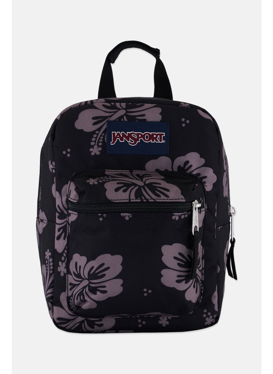 JANSPORT - Kids Girl Floral Lunch Bag 27 H x 31 L x 14 W cm, Black - Image 1