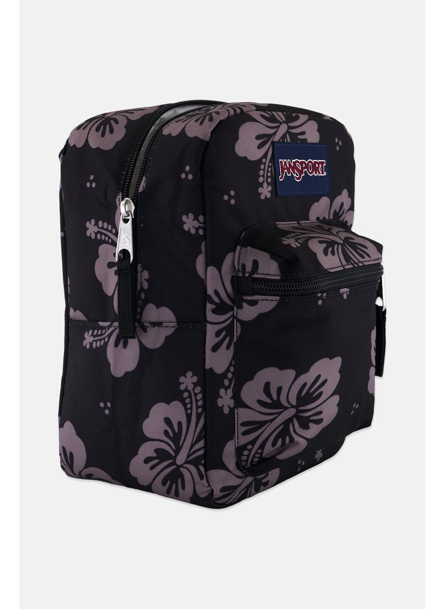 JANSPORT - Kids Girl Floral Lunch Bag 27 H x 31 L x 14 W cm, Black - Image 1