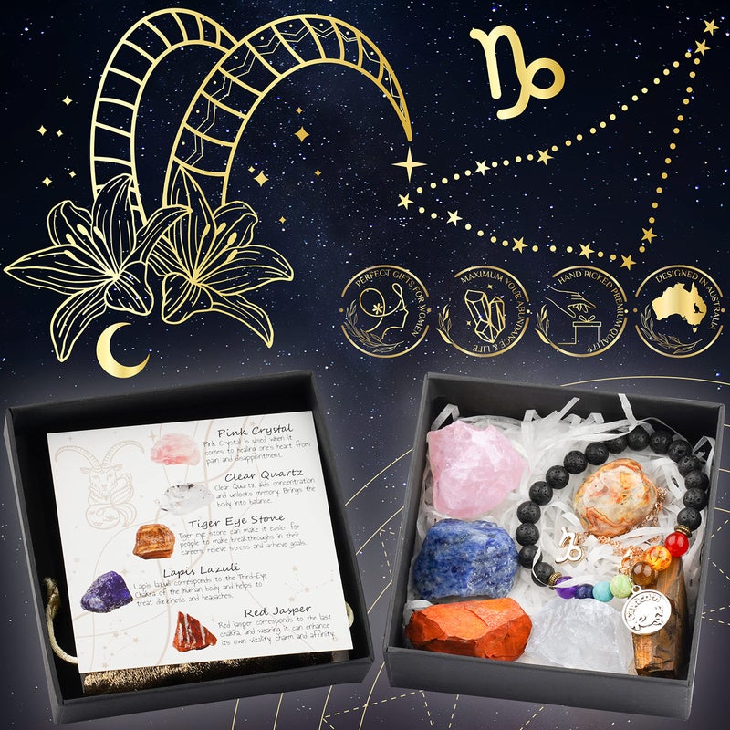 Hihealer Zodiac Gifts for Women, Spiritual Gifts, Zodiac Gifts, Astrology Gifts for Women, Horoscope Gifts with Birthstone, Healing Stone Gifts, Unique Birthday Gifts for Women - Image 4