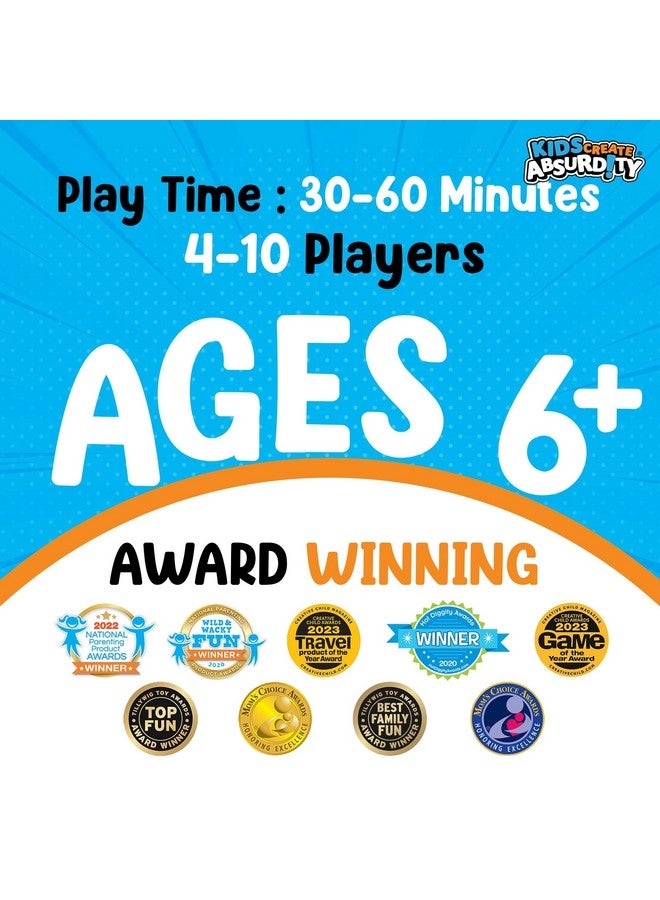TheGag Kids Create Absurdity 2 Pack Set:: Laugh Until You Cry- Funny Card Game for Kids Family Game Night- A Fill in The Blank Card Game for Kids - Image 2