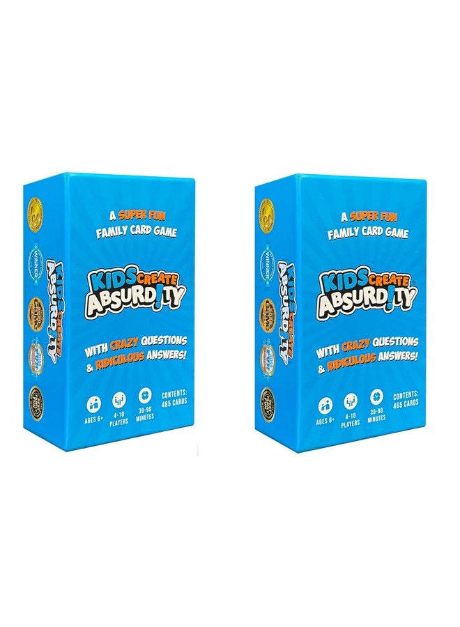 TheGag Kids Create Absurdity 2 Pack Set:: Laugh Until You Cry- Funny Card Game for Kids Family Game Night- A Fill in The Blank Card Game for Kids - Image 1