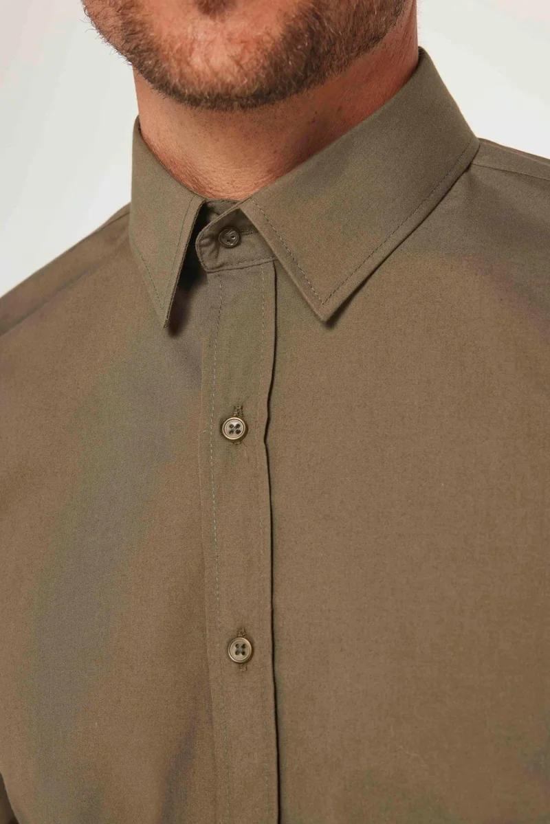 تودورس Slim Fit Narrow Cut Tery Cotton Men's Shirt