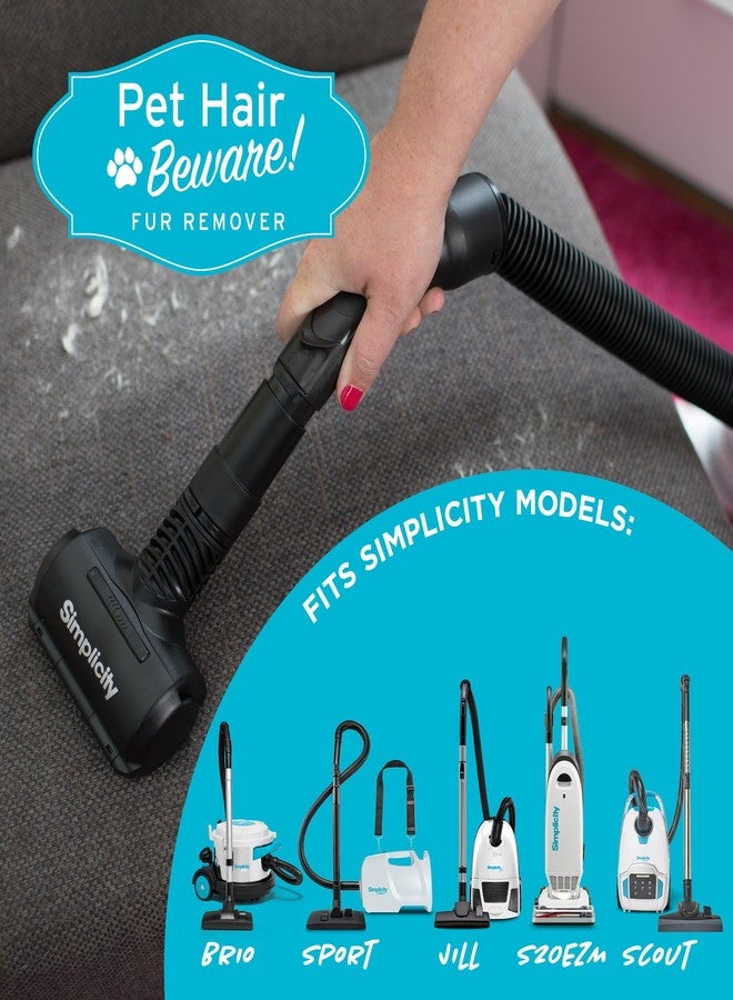Simplicity Vacuums Pet Fur Remover for Furniture or Clothes, Use as Pet Hair Vacuum Attachment or Lint Roller for Pet Hair, SPET-Tool - Image 4