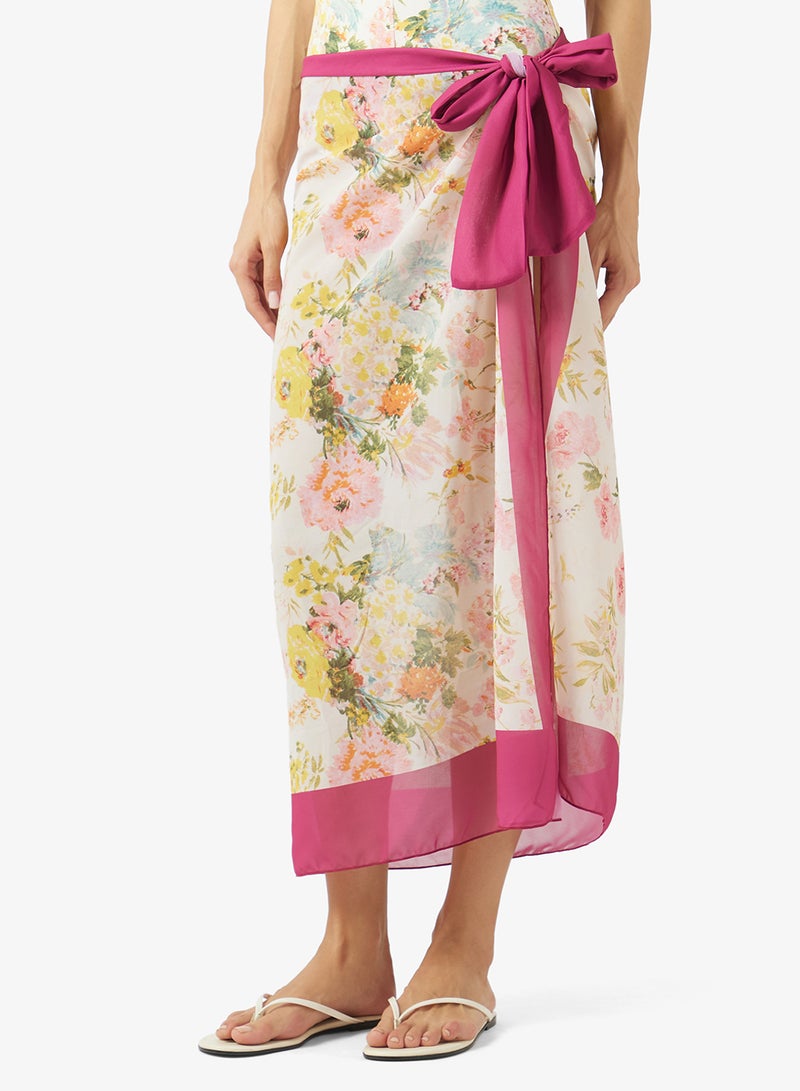 ELLA Printed Swimsuit With Beach Sarong - Image 4