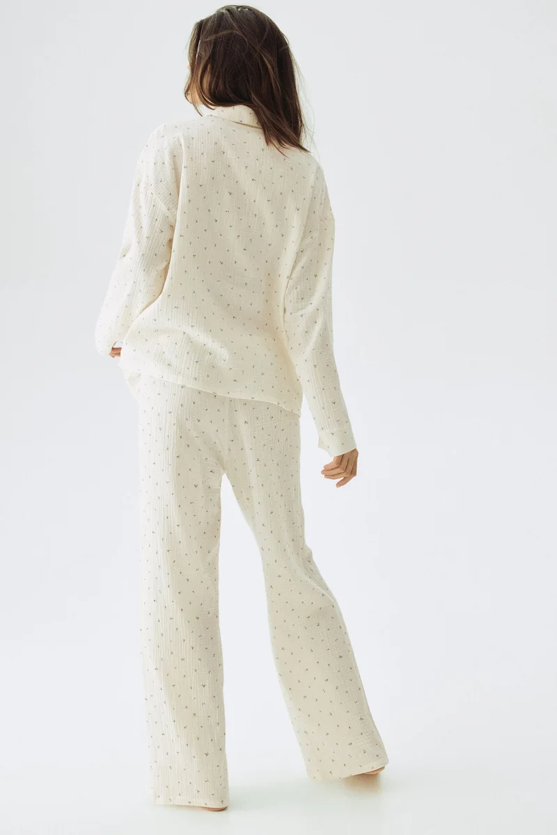 H&M  MAMA Cotton muslin pyjamas for Women | Best Price UAE