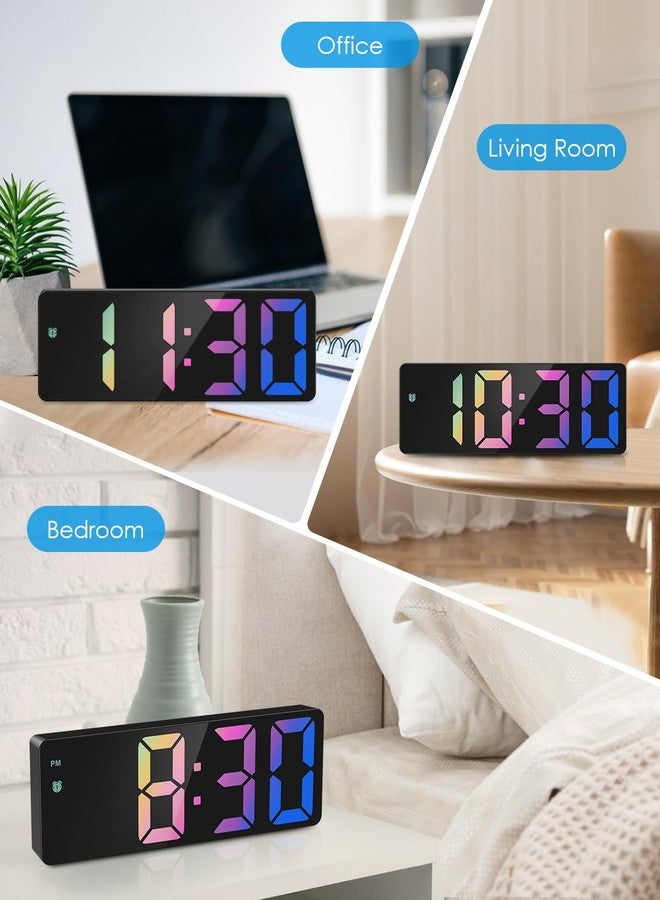 AMIR Upgraded Digital Alarm Clocks for Bedrooms, LED Digital Clock with Dual Power Supply, 12/24H, Dimmable,DST,Snooze,Desk Clock for Home Office School - Image 2