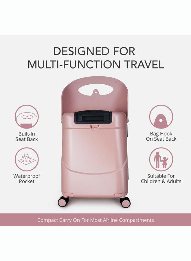 MiaMily Carry-On Luggage  - Dusty Pink, 18 inch - Image 5