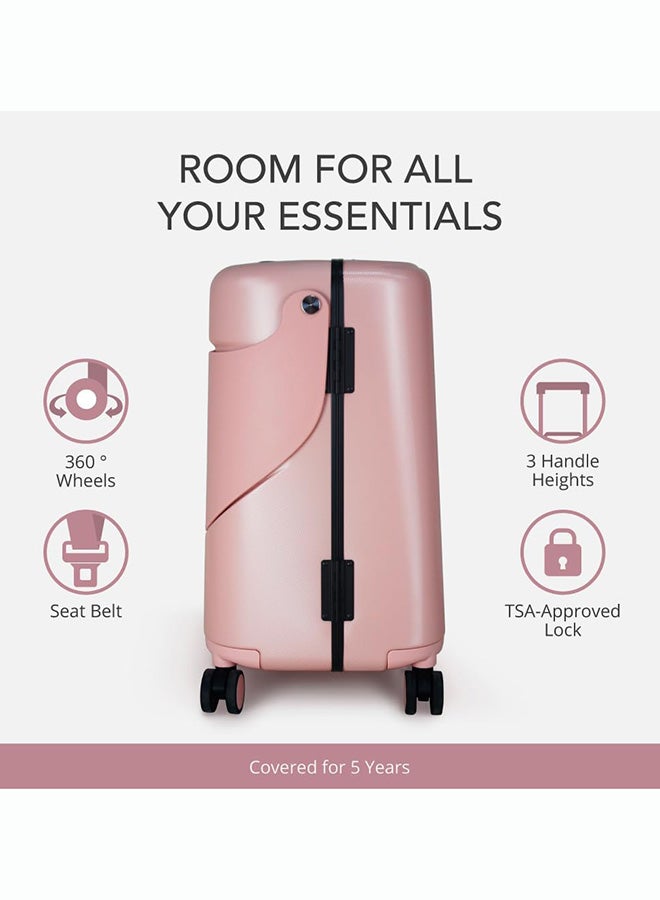 MiaMily Carry-On Luggage  - Dusty Pink, 18 inch - Image 4