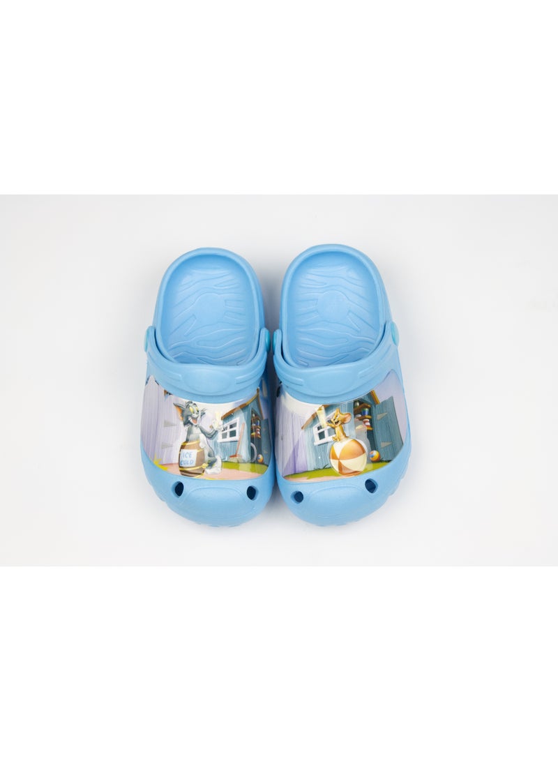Tom & Jerry Kids Clogs – Lightweight & Comfortable Slip-Ons for Boys – Blue - Image 1