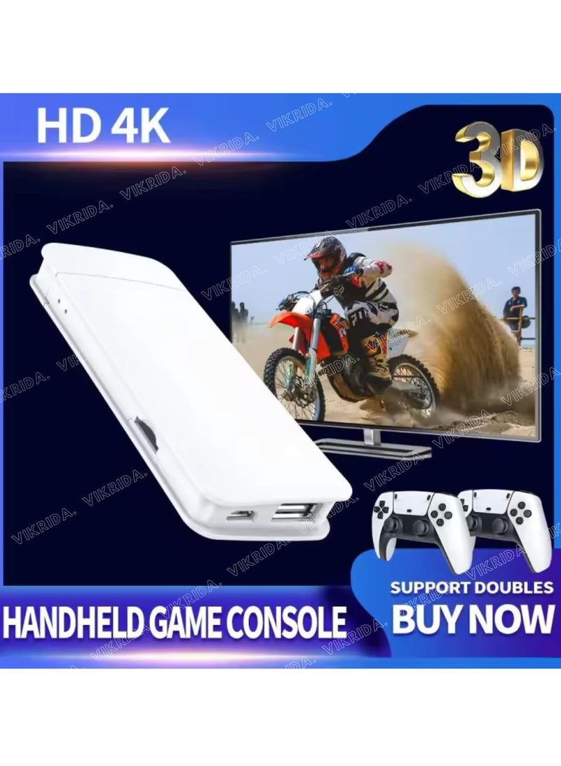 TIGER Plug & Play Video TV Game 4K Ultra HD Game Stick with 15,000+ Built-in Games || 9 Emulators, Wireless Retro Game Console with 64GB Storage – Perfect for Kids, Family Fun, and Nostalgic Gaming – Easy Setup, Retro Gaming System – White  - Image 3