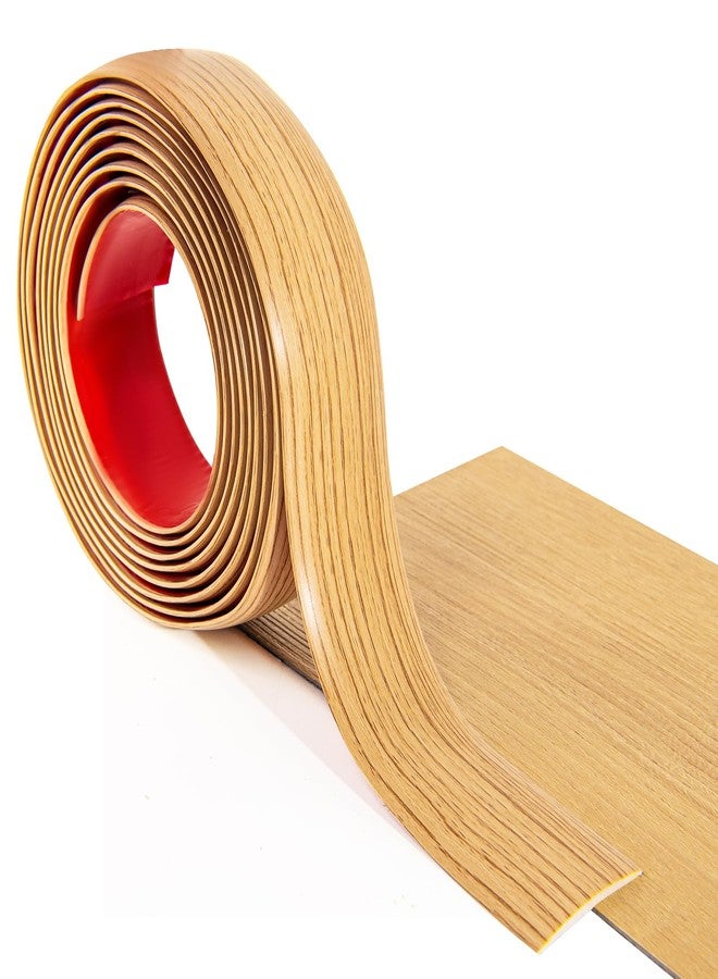 Art3d Self Adhesive Vinyl Floor Transition Strip Laminate Floor Strip Floor Flat Divider Strip for Joining Floor Gaps Carpet Threshold Transition Floor Tiles (4 FT, 1.57in, Aspen Yellow) - Image 2