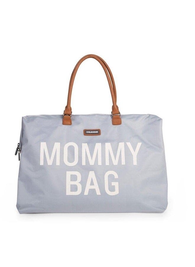 CHILDHOME MAKES MY LITTLE WORLD COMPLETE Childhome The Original Mommy Bag, Large Baby Diaper Bag, Mommy Hospital Bag, Large Tote Bag, Mommy Travel Bag, Baby Bag Tote, Pregnancy Must Haves, (Grey)