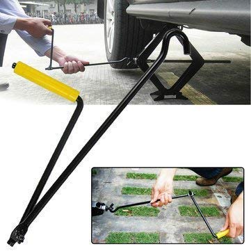 GNEY Scissor Jack for Car - 1 Ton (2205 lbs) | Car Jack Kit - Tire Jack | Portable, Ideal for SUV and Auto - Smart Mechanism with Ratchet | Heavy Duty Material - Image 3