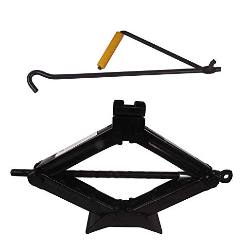 GNEY Scissor Jack for Car - 1 Ton (2205 lbs) | Car Jack Kit - Tire Jack | Portable, Ideal for SUV and Auto - Smart Mechanism with Ratchet | Heavy Duty Material - Image 1