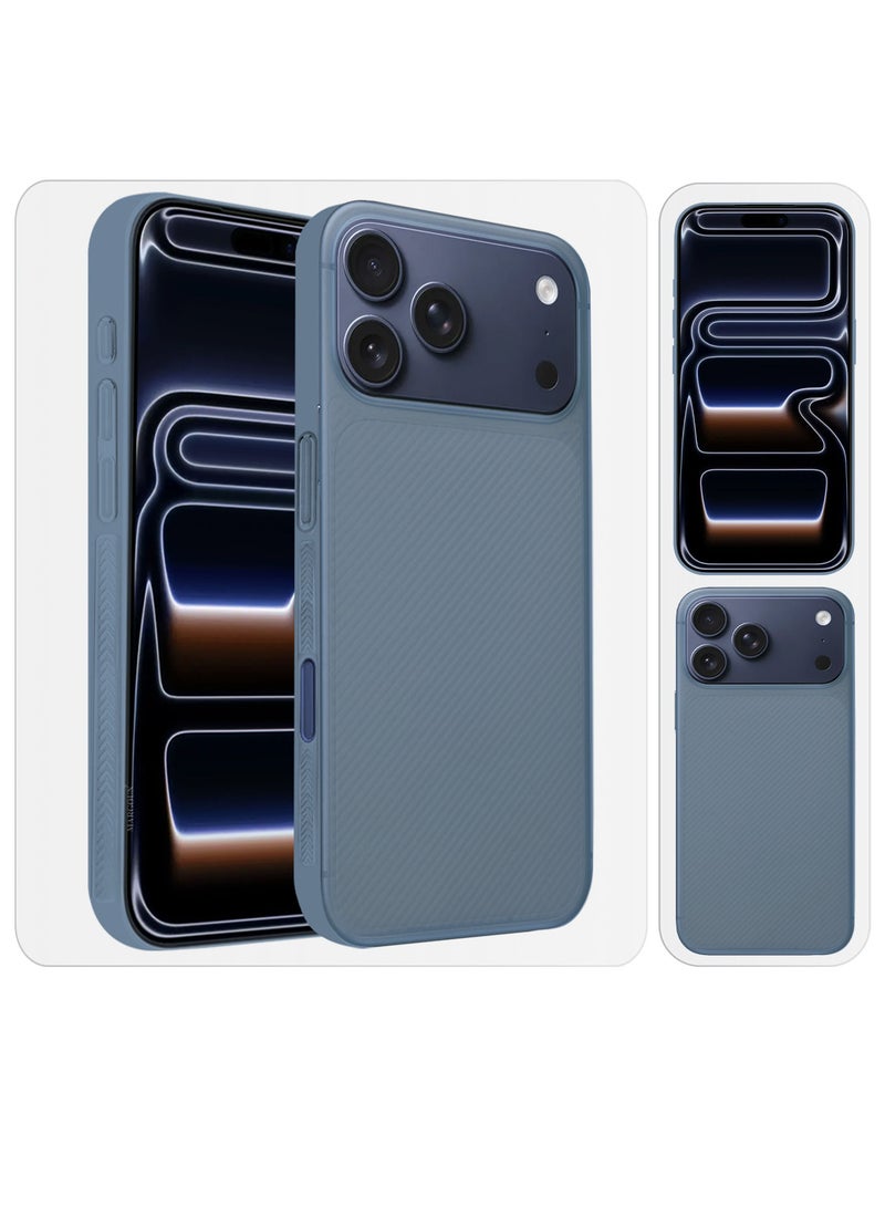 CATANES Case Cover for iPhone 17 Pro, Air Skin Line Design Back Cover, Sturdy Durable Ultra-Thin Case, Drop Protection Cover Clear - Light Blue - Image 4