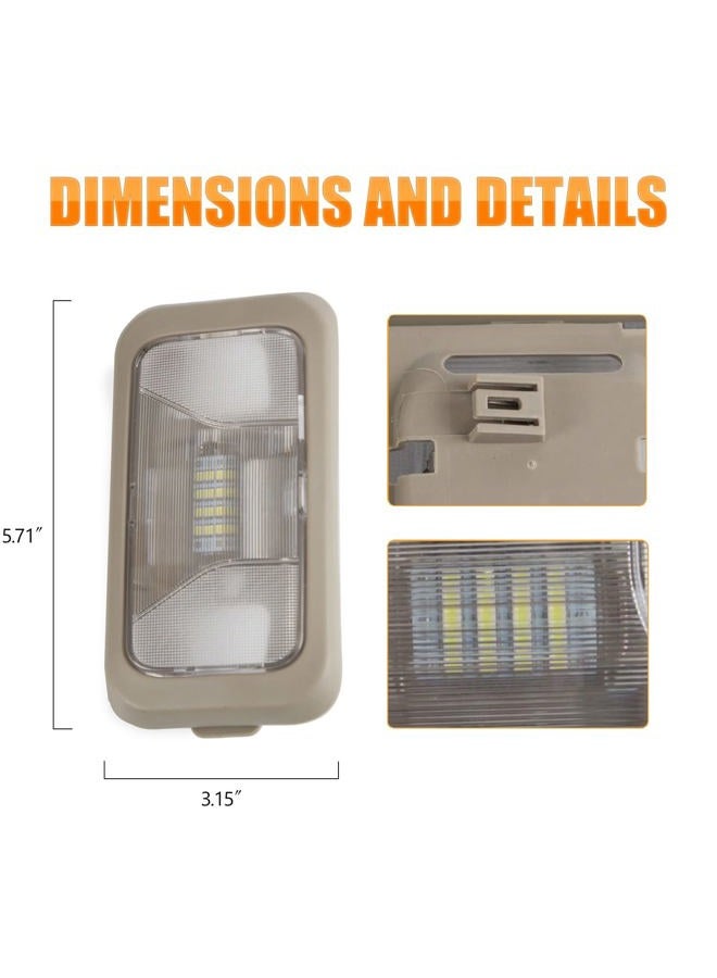 RANSOTO 15126553 Interior Dome light lamp Lens with Housing Colorado Dome Light Compatible with 2004-2008 Chevrolet Colorado GMC Canyon,Replace part # 15191866 15114473 - Image 2