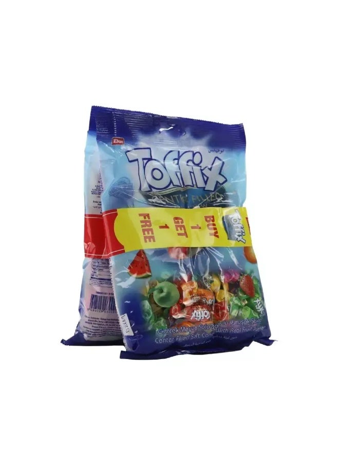 Elvan Toffix Center Filled Fruit Chew - 2X300g - Image 2
