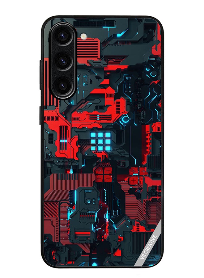 VR CREATIVE Protective Case Cover For Samsung Galaxy S23 FE Circuit Design Multicolour - Image 1