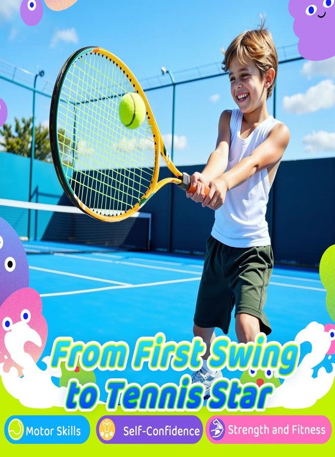AboveGenius Kids Tennis Racket Set, 21-23 inch Tennis Racket for Toddler Youth Starter Kit, 3 Balls, 2 Lightweight Racquets with Easy Carrying Shoulder Strap Bag - Image 4