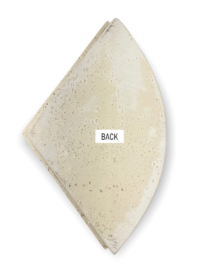 Tenedos Premium Quality Classic Cream Travertine Resin Corner Shelf - Not for Flat Surface Installation - Image 4