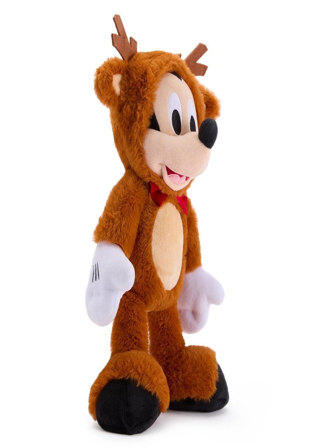 Disney Store Official Mickey Mouse Reindeer Holiday Plush - 15 Inch Christmas Plush Toy in Reindeer Suit with Sparkling Bow Tie - Disney Stuffed Animals for Boys and Girls - Image 4