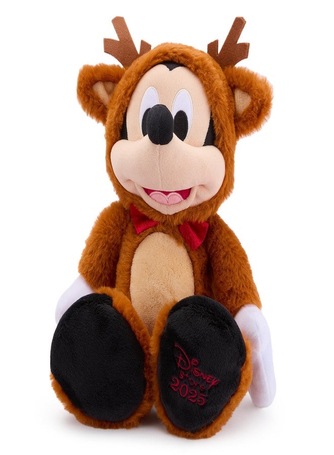 Disney Store Official Mickey Mouse Reindeer Holiday Plush - 15 Inch Christmas Plush Toy in Reindeer Suit with Sparkling Bow Tie - Disney Stuffed Animals for Boys and Girls - Image 3