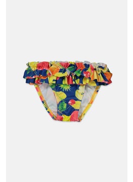 Toddler Girls Printed Ruffled Panty, Atlantic Blue