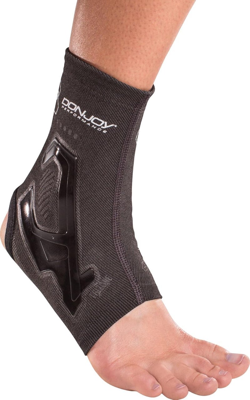 DonJoy Performance TRIZONE Compression: Ankle Support Brace, Black, Small - Image 1