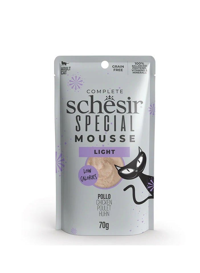 Schesir Special Mousse Light Chicken Wet Cat Food - 70 g - Image 1
