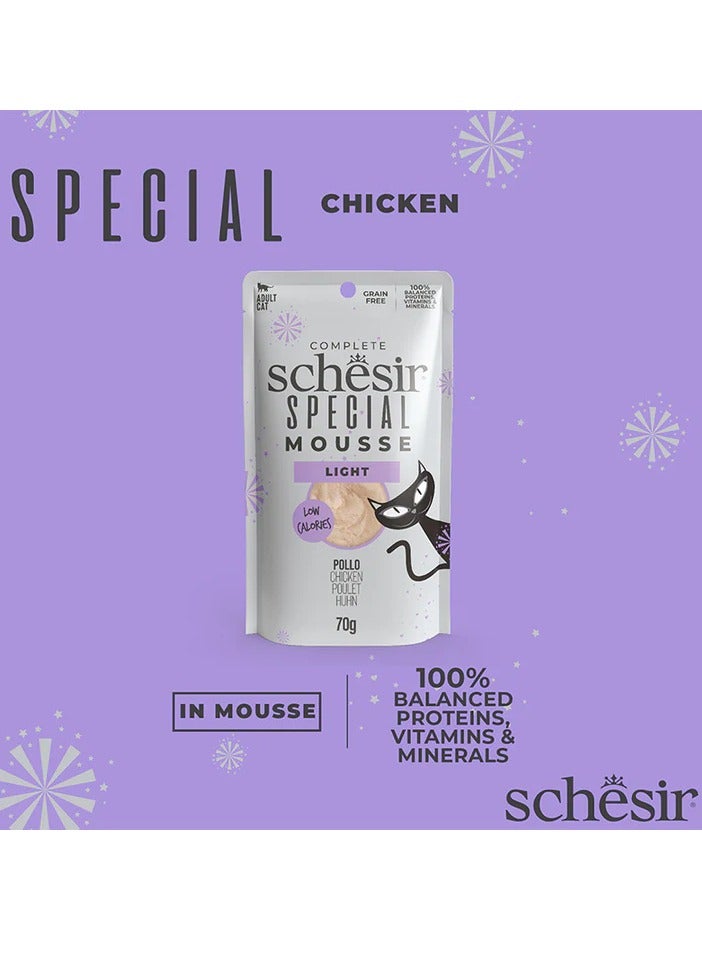 Schesir Special Mousse Light Chicken Wet Cat Food - 70 g - Image 2
