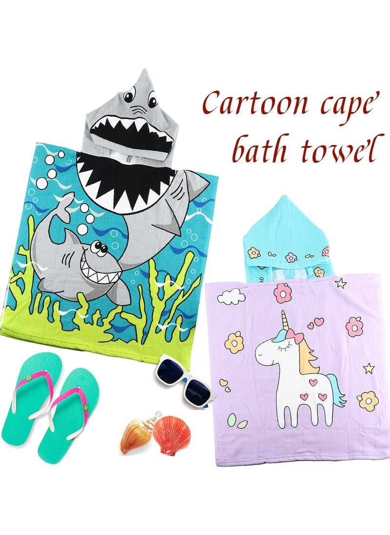 Oasisgalore Thicker Kids Hooded Beach Towel, Softest Baby Bath Towel Wrap for Boys & Girls 3-7 Years, Toddler Bathrobe (Unicorn)  - Image 4