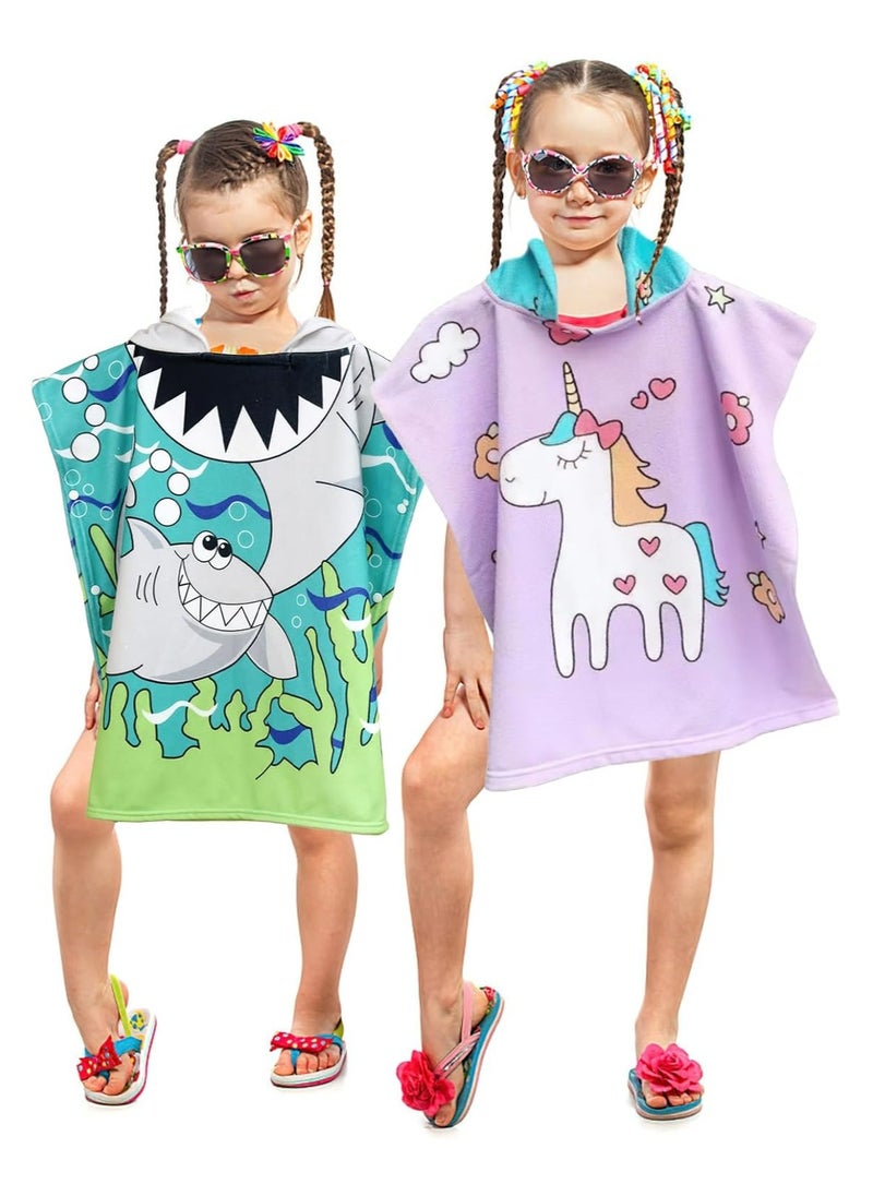 Oasisgalore Thicker Kids Hooded Beach Towel, Softest Baby Bath Towel Wrap for Boys & Girls 3-7 Years, Toddler Bathrobe (Unicorn)  - Image 5