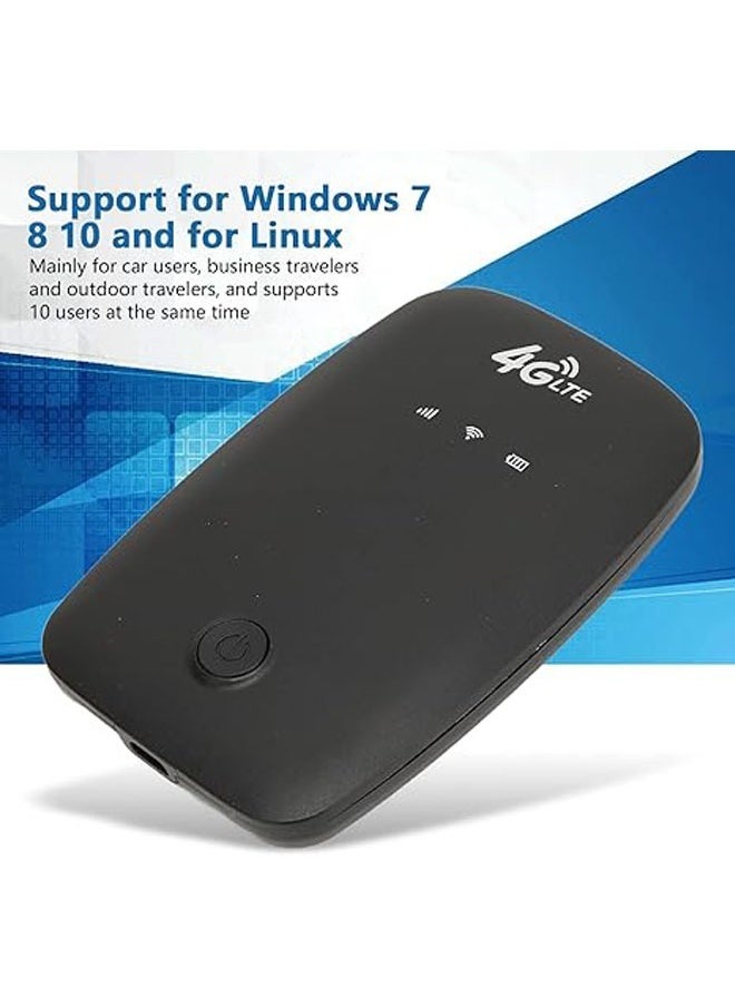 جنرال - 4G LTE موبايل واي فاي راوتر 150Mbps عالية السرعة المحمولة السفر USB بالطاقة مودم واي فاي مع فتحة بطاقة SIM لمدة تصل إلى 10 أجهزة - Image 1