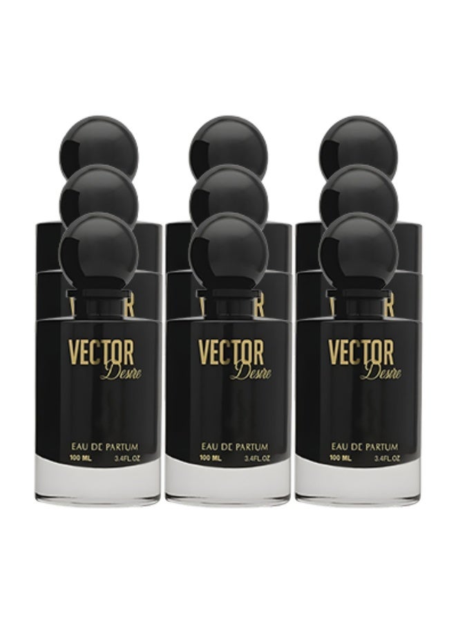 Vector 9 Pieces Vector Desire Perfume Black 100ml EDP - Image 1