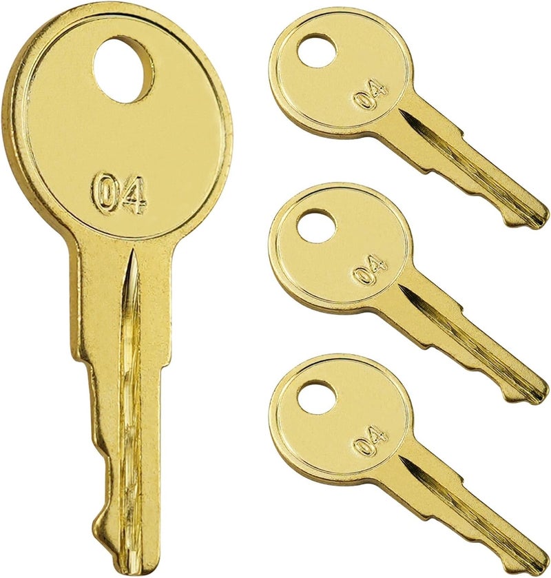 gradora B04 Keys for Tool Chest and Cabinet Locks Fits Hus-ky Tool Box Home De-pot Hud-son De-walt Toolboxes 4 Pack - Image 1