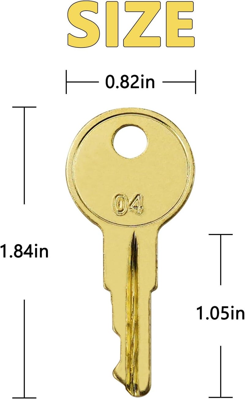gradora B04 Keys for Tool Chest and Cabinet Locks Fits Hus-ky Tool Box Home De-pot Hud-son De-walt Toolboxes 4 Pack - Image 3