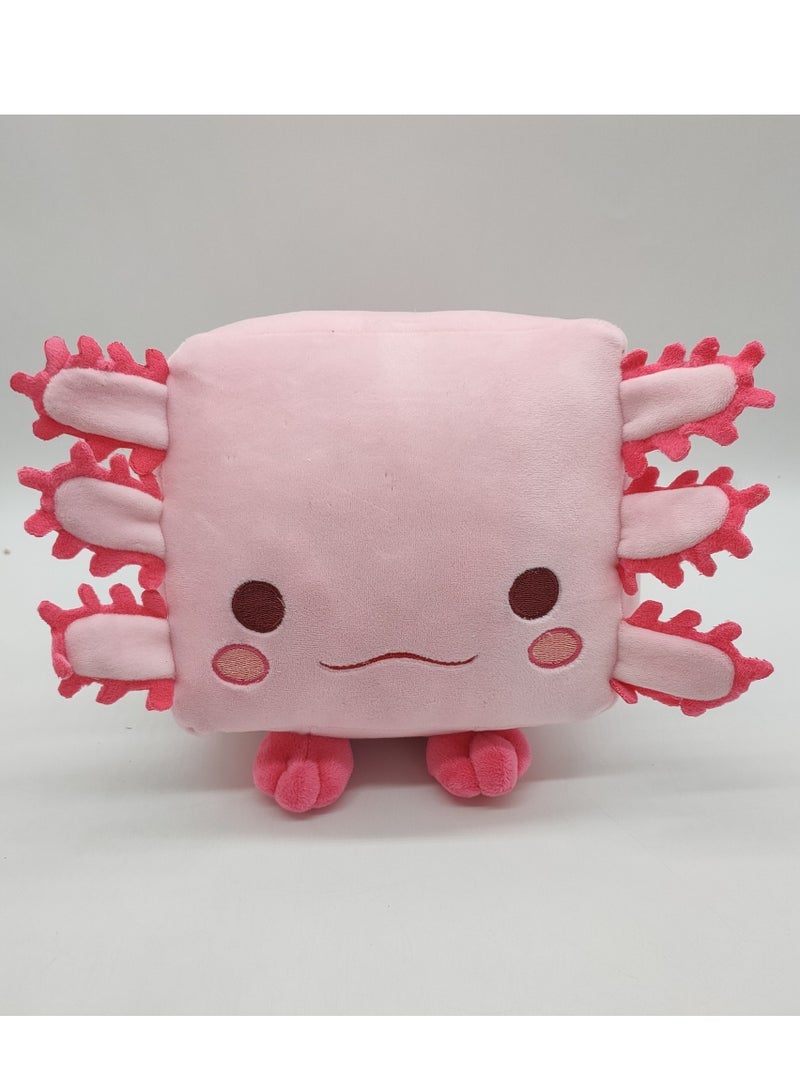 general Pink Cubic Salamander Plush Toy, Pet Simulator X Cartoon Stuffed Animal, Soft Plush Doll Pillow, Perfect for Home Decor and Office - Image 1