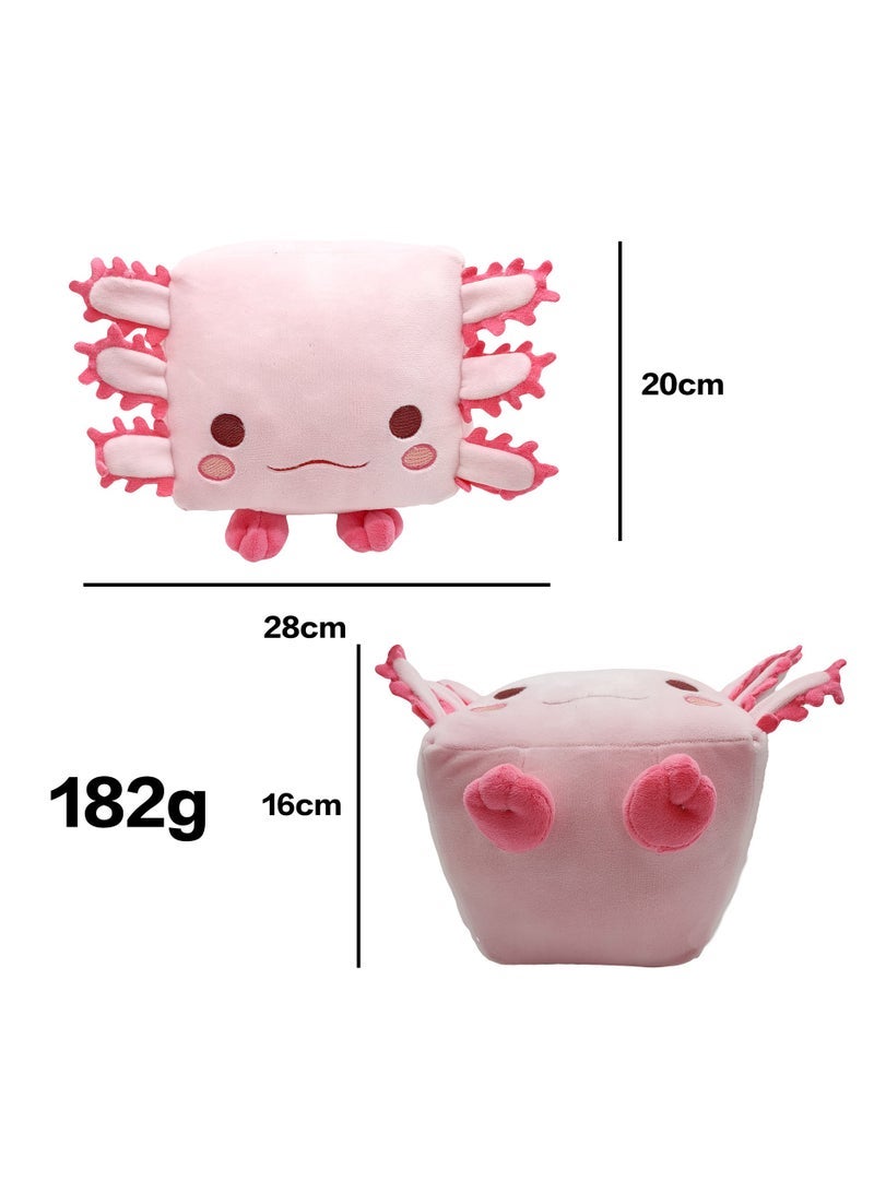general Pink Cubic Salamander Plush Toy, Pet Simulator X Cartoon Stuffed Animal, Soft Plush Doll Pillow, Perfect for Home Decor and Office - Image 4