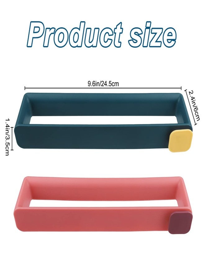 LiveGallery 2 PCS Slippers Rack Wall Mounted Hanging Shoe Holder Self Adhesive Shoe Rack Hanging MultiFunction Simple Convenient Wall Bracket Shoe Organiser for Door Cabinet Motorhome Bathroom Kitchen (Pink&Blue) - Image 2