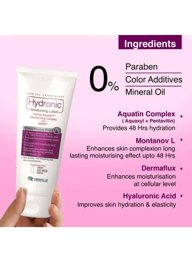 REGALIZ Hydronic Moisturizing Dry Skin Body Lotion, 100 ml - Image 3