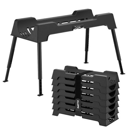 PAHTTO RV Sewer Hose Support 15FT HeavyDuty Camper Waste Hose Holder with 7 Foldable Sections Adjustable Stable Waste Drainage Support with Strap Stackable WeatherResistant Patent Pending - Image 1