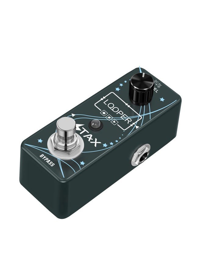 Stax Looper Guitar Pedal Unlimited Overdubs 10 Minutes of Looping, 1/2 time With USB to Import and Export Loop 3Mode Mini Size True Bypass - Image 1