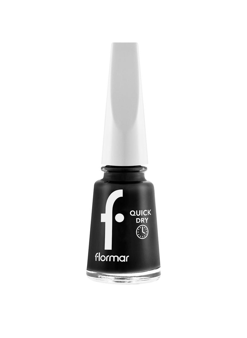 flormar Quick Dry Qne - 10 Black Minimalism New - Image 1