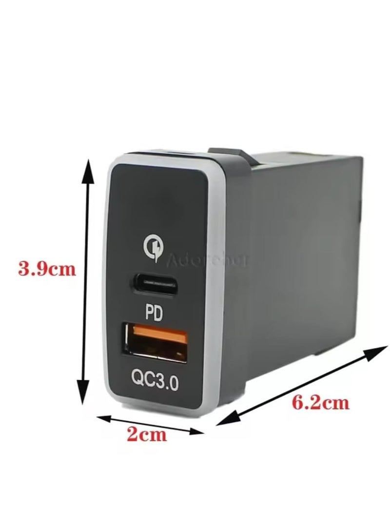 High-Speed PD Charger with QC3.0 for Toyota FJ Cruiser – Fast Charging Solution - Image 5