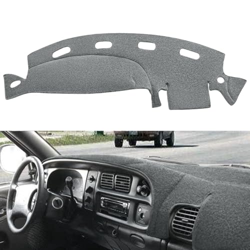 Yiz Dashboard Cover Dash Cover Mat Pad Custom Fit for Dodge Ram 1500 2500 3500 1998 1999 2000 2001 (98-01DarkGray) Y21 - Image 1