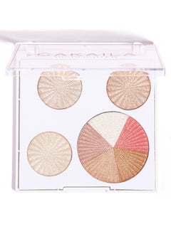 CAKAILA Highlighter Powder —Palette, Makeup Palette Facial Bronzers Illuminator Palette Highlighter Baked Waterproof Long Lasting Brilliant Lighten Skin Color (6 Color))  - Image 1